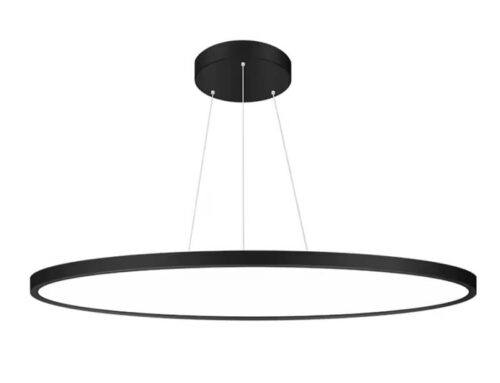 120LM/ W 500mm Ofis Işıkları Kolye Siyah/ Beyaz Işık Fikstürü