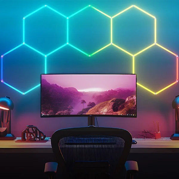 Altıgen lamba RGB