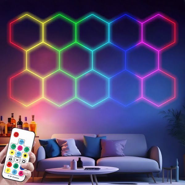 altıgen paneller rgb